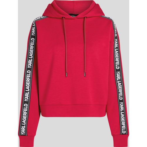 Karl Logo Tape Hoodie, Woman, , Size: L - Karl Lagerfeld - Modalova