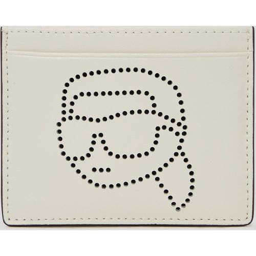 Ikon Perforated Cardholder, Woman, , Size: One size - Karl Lagerfeld - Modalova