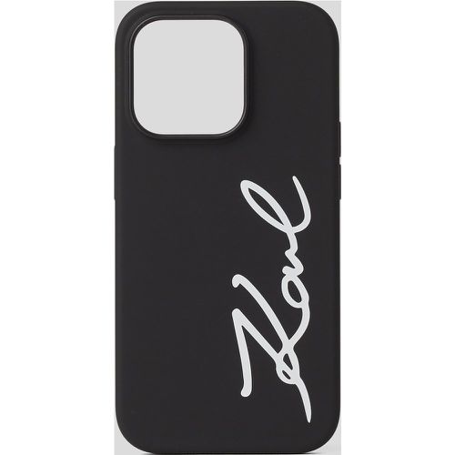 Karl Signature Logo Iphone 14 Pro Case, Woman, , Size: One size - Karl Lagerfeld - Modalova