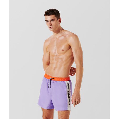 Colorblock Short Board Shorts, Man, , Size: M - Karl Lagerfeld - Modalova