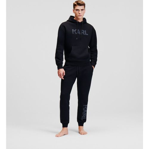 Flock Karl Logo Sweatpants, Man, , Size: M - Karl Lagerfeld - Modalova