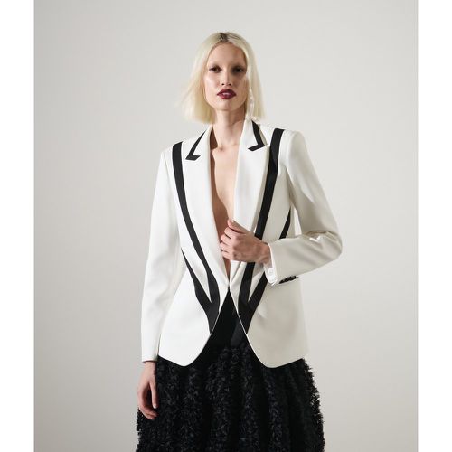 Karl Studio Contrast-paneled Blazer, Woman, /, Size: 38 - Karl Lagerfeld - Modalova