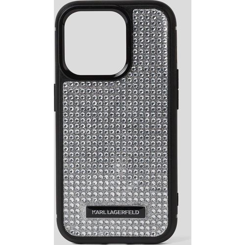 Kl Rhinestone Iphone 15pro Case, Woman, , Size: One size - Karl Lagerfeld - Modalova