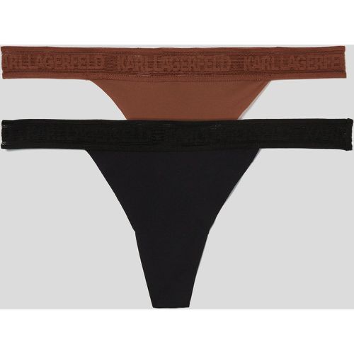 Ultra-light Karl Logo Thong – 2 Pack, Woman, & , Size: S - Karl Lagerfeld - Modalova