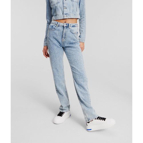 Klj Bouclé High-rise Straight Jeans, Woman, , Size: 2532 - KL Jeans - Modalova