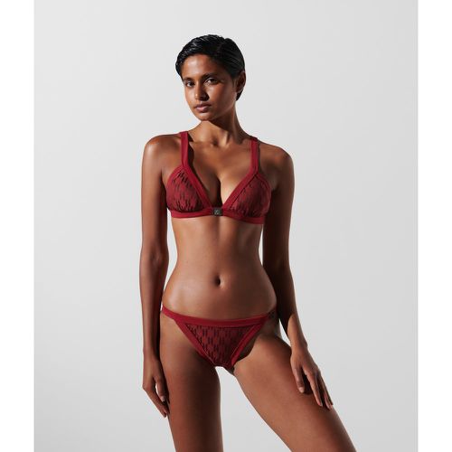 Kl Monogram Triangle Bikini Top, Woman, /, Size: XS - Karl Lagerfeld - Modalova