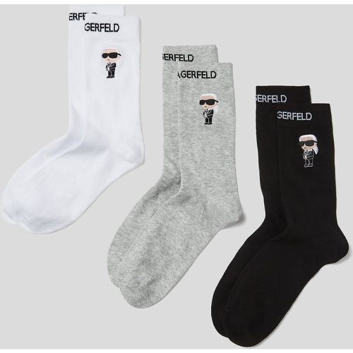 K/ikonik Socks 3 Pack, Man, //, Size: 43-46 - Karl Lagerfeld - Modalova