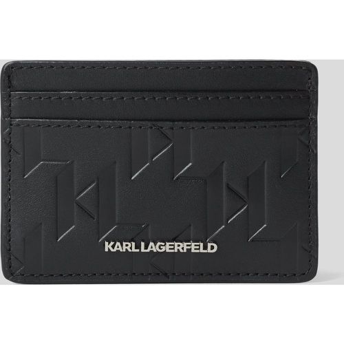 K/loom Leather Cardholder, Man, , Size: One size - Karl Lagerfeld - Modalova