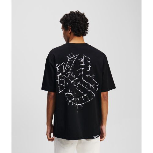 Shibori Monogram T-shirt, Man, , Size: L - Karl Lagerfeld - Modalova