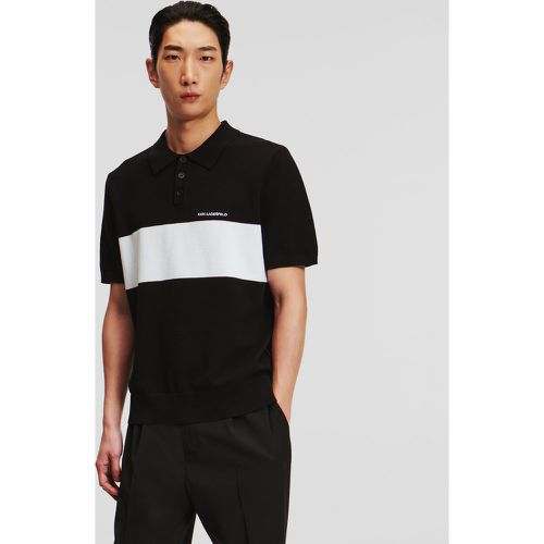 Color Block Short-sleeved Polo Shirt, Man, /, Size: L - Karl Lagerfeld - Modalova