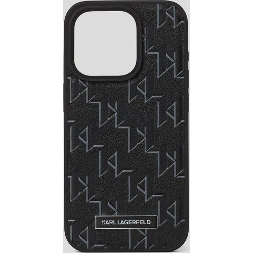 Kl Monogram Iphone 16 Pro Max Case, Man, , Size: One size - Karl Lagerfeld - Modalova