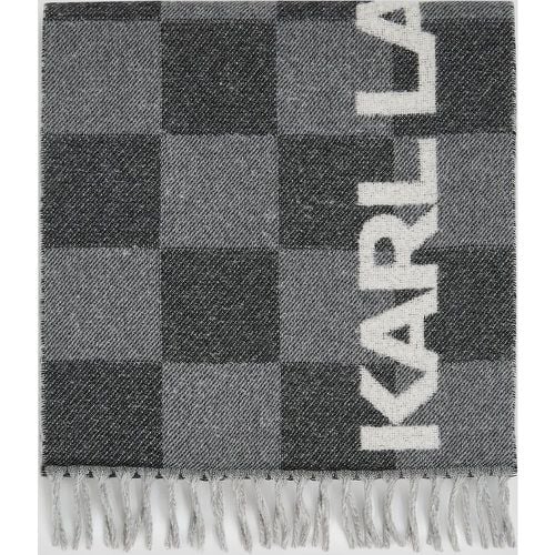 K/essential Checked Scarf, Woman, , Size: One size - Karl Lagerfeld - Modalova