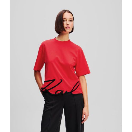 T-shirt Ourlet Signature, , , Taille: L - Karl Lagerfeld - Modalova