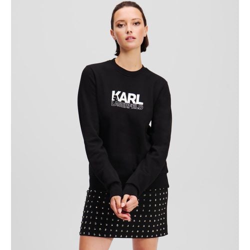 Karl Stack Logo Sweatshirt, Woman, , Size: L - Karl Lagerfeld - Modalova