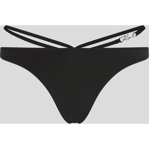 Karl Signature V-shaped Bikini Bottoms, Woman, , Size: S - Karl Lagerfeld - Modalova