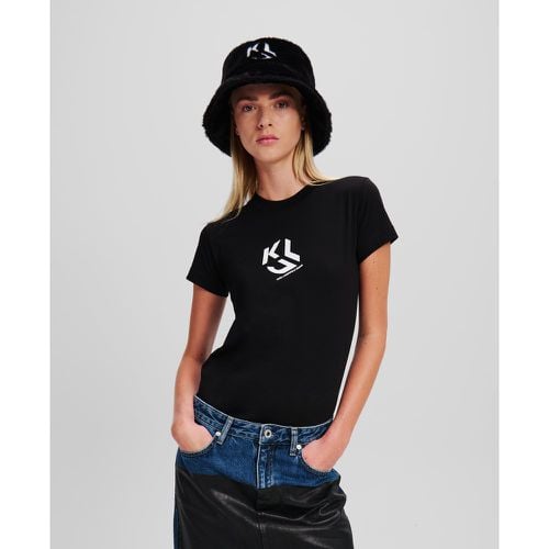 Klj Monogram T-shirt, Woman, , Size: XL - KL Jeans - Modalova