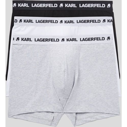 Karl Logo Monochrome Trunks - 3 Pack, Man, , Size: L - Karl Lagerfeld - Modalova