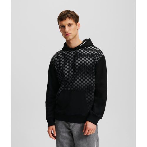 Kl Monogram Degradé Hoodie, Man, , Size: XXL - Karl Lagerfeld - Modalova