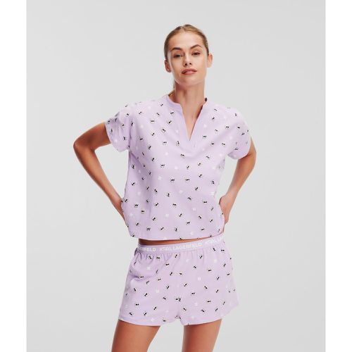 Karl Ikonik Pajama Shorts Set, Woman, , Size: L - Karl Lagerfeld - Modalova