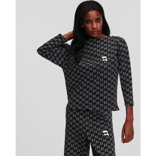K/ikonik Monogram Sweatshirt, Woman, /, Size: XS - Karl Lagerfeld - Modalova