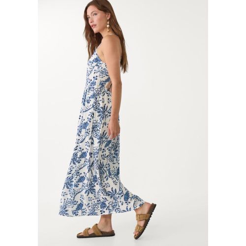 Robe midi dos nu imprimée XS - Stradivarius - Modalova
