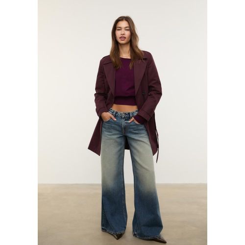 Trench regular basique ceinture XS - Stradivarius - Modalova