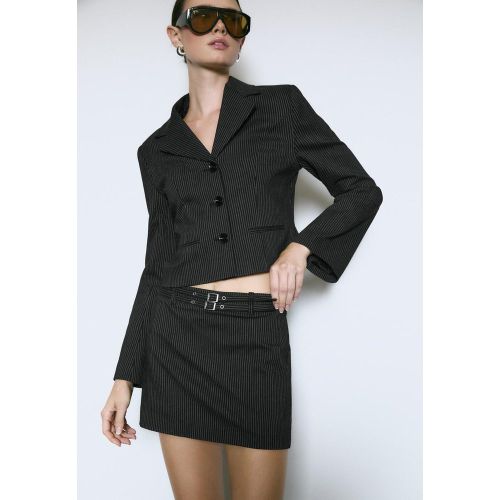 Blazer court rayé XS - Stradivarius - Modalova