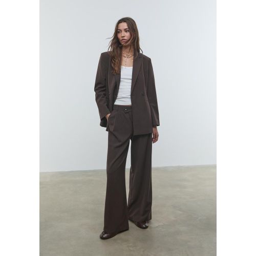 Blazer slim fit croisé à rayures XS - Stradivarius - Modalova