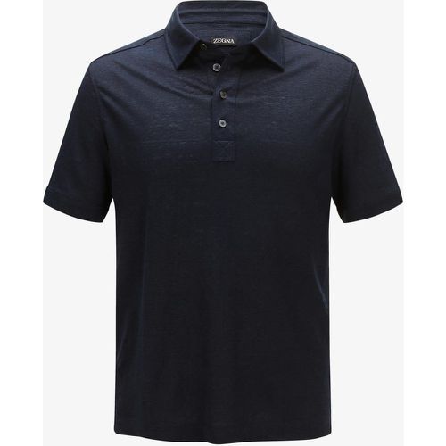 Zegna- Leinen-Polo-Shirt | Herren - Zegna - Modalova