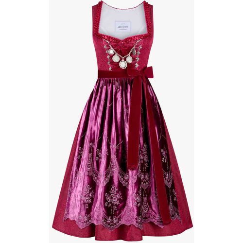 X LODENFREY Midi-Dirndl mit Samtschürze | Damen - Silk & Pearls - Modalova