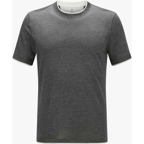 T-Shirt aus Seide | Herren (L) - BRUNELLO CUCINELLI - Modalova