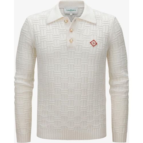 Column Stitch Polo Pullover | Herren (XL) - Casablanca - Modalova