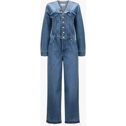 Ganni- Denim-Jumpsuit | Damen (34) - Ganni - Modalova