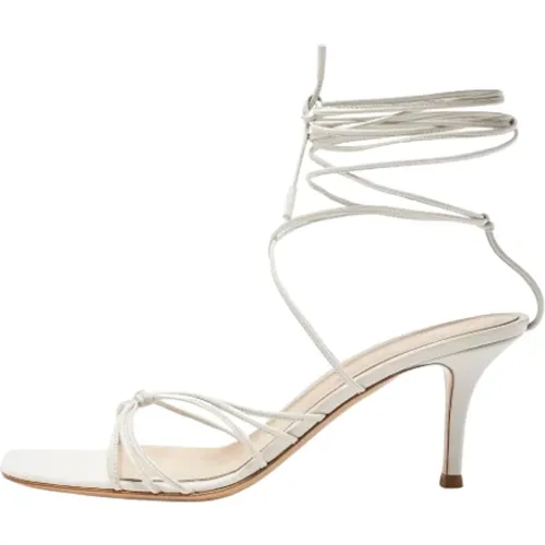 Pre-owned Sandals, female, , Size: 8 1/2 US Pre-owned Leather sandals - Gianvito Rossi Pre-owned - Modalova