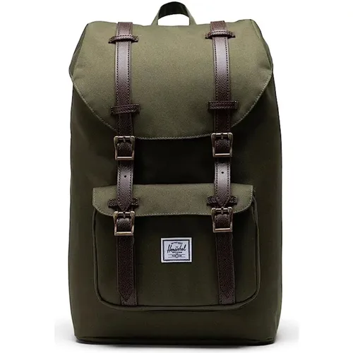 Rucksack Little America MID Backpack 17 L mit Laptopfach, Seitenfach und Fronttasche , Herren, Größe: ONE Size - Herschel - Modalova