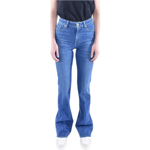Slim Illusion Promise Flared Jeans , Damen, Größe: W25 - 7 For All Mankind - Modalova