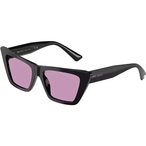 Katzenaugen Sonnenbrille Dunkle Lila Gläser - Jimmy Choo - Modalova