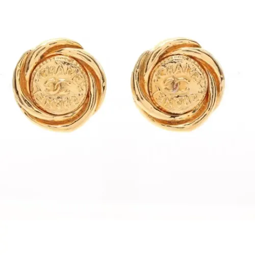 Pre-owned Jewellery, female, , Size: ONE SIZE Pre-owned Metal earrings - Chanel Vintage - Modalova