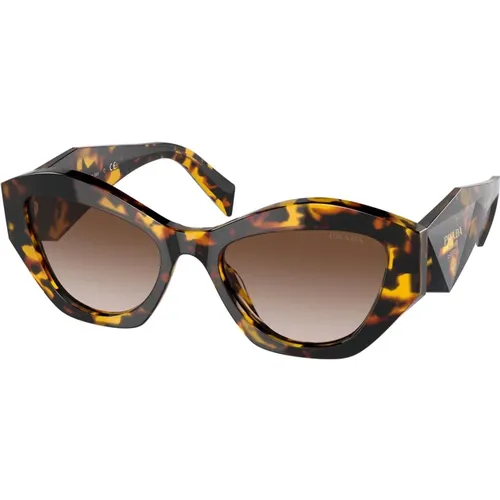 Honey Havana/ Shaded Sonnenbrille,Sunglasses,Schwarze/Graue Sonnenbrille Symbole PR 07Ys - Prada - Modalova