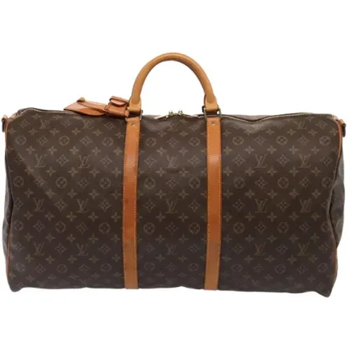 Pre-owned Weekend Bags, female, , Size: ONE SIZE Pre-owned Canvas travel-bags - Louis Vuitton Vintage - Modalova