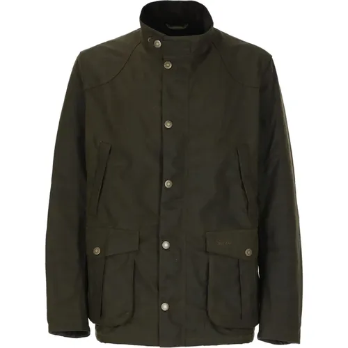 Waxed Cotton Jacket with Collar , male, Sizes: 2XL - Barbour - Modalova