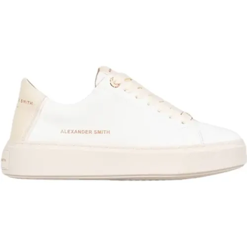 London Frau Weiß Creme Sneakers , Damen, Größe: 36 EU - Alexander Smith - Modalova