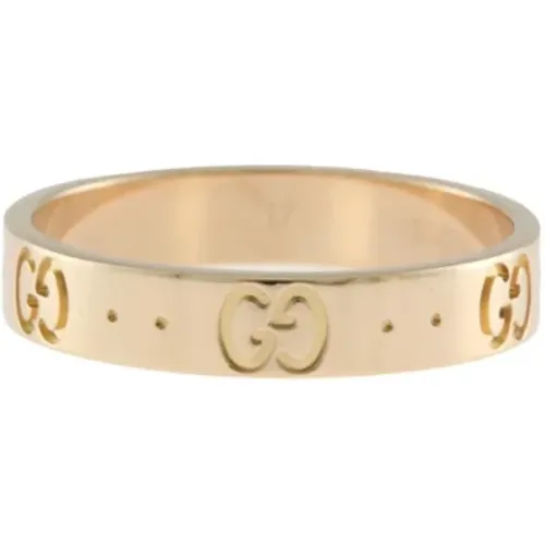 Pre-owned Jewellery, female, , Size: ONE SIZE Pre-owned Rose Gold rings - Gucci Vintage - Modalova