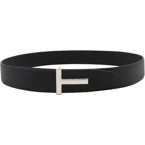 Belts, male, , Size: 105 CM Leather Belt - Tom Ford - Modalova