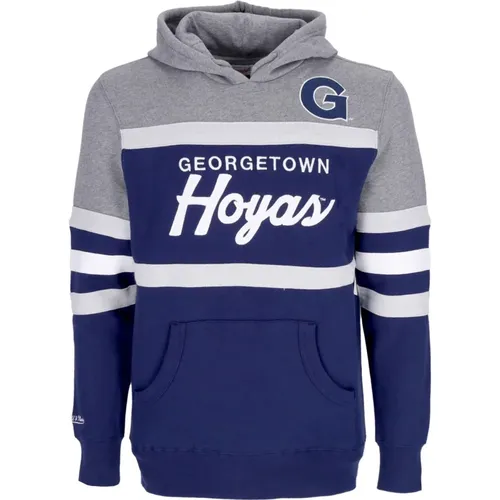 Hoodies, male, , Size: S Georgetown Hoyas Basketball Team Hoodie - Mitchell & Ness - Modalova