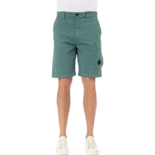 Casual Shorts, male, , Size: M Military-inspired Bermuda Cargo Shorts - C.P. Company - Modalova