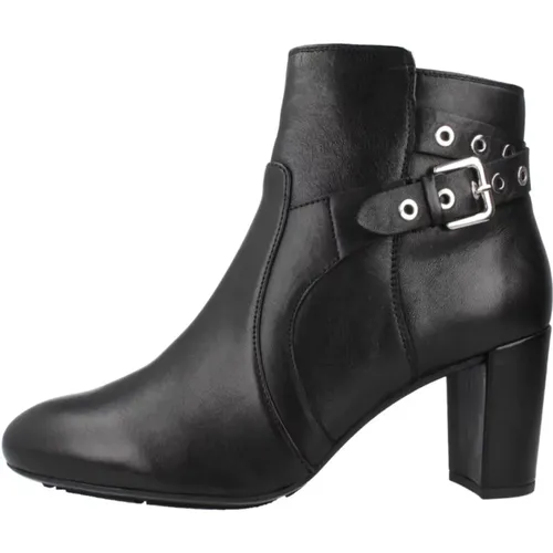 Stylische Ankle Boots für Frauen , Damen, Größe: 38 1/2 EU - Geox - Modalova