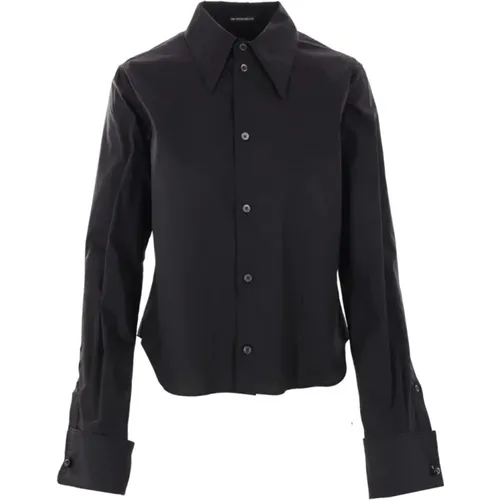 Cotton Poplin Shirt , female, Sizes: L, 2XL - Ann Demeulemeester - Modalova