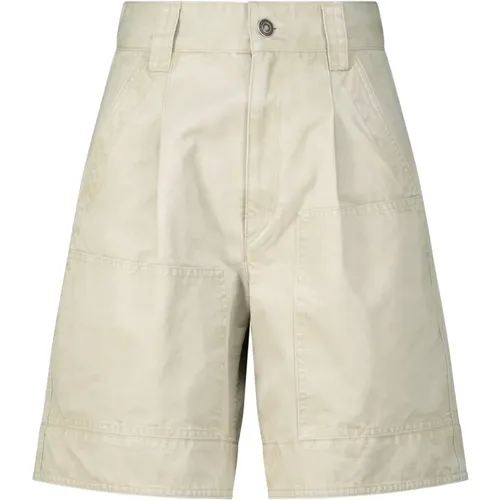 Casual Shorts, female, , Size: S High-Waisted Cotton Shorts - Isabel marant - Modalova