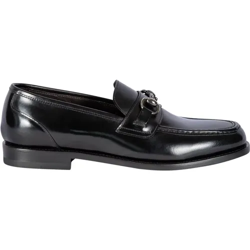 Calfskin Slip-On Flat Shoes , male, Sizes: 11 UK, 7 UK - Tagliatore - Modalova